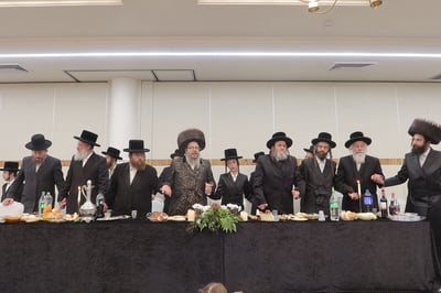 שמחת הבר מצווה לנכד האדמו"ר מבוסטון ביתר