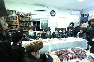 שמחת הלחיים לרגל קשרי השידוכין בחצרות ווערדאן - מישקולץ - עטרת צבי