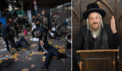 הגאון רבי נפתלי גלנץ והפגנת רצ"פניקים בכניסה לבני ברק
