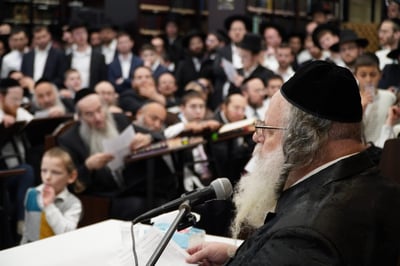 הגר"ש אלתר בשיעור חוה"מ פסח באחיסמך
