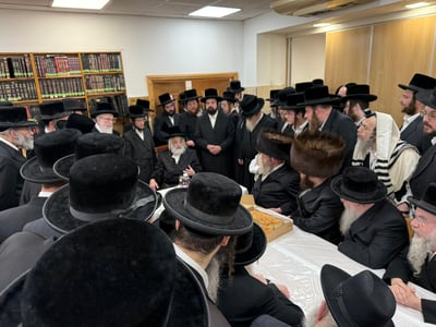 האדמו"ר מויז'ניץ ירושלים בביקור בלונדון
