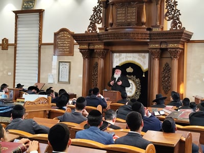 הגאון רבי מתתיהו דייטש בשיחת חיזוק בישיבת לב אליהו