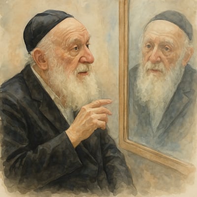 לראות
את עצמו – האם לגבר מותר להסתכל במראה?
