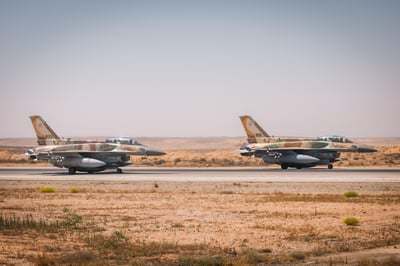 המראות מטוסי הקרב ליירוט הכטב״מים ששוגרו מאיראן