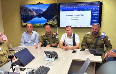 אלוף פיקוד המרכז עם ראש מועצת שומרון