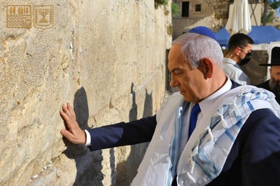 נתניהו בכותל