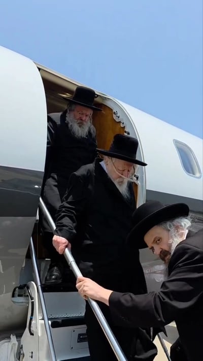 האדמו"ר מגור בחזרתו ארצה