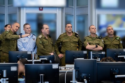 צמרת צה"ל וחיל האוויר במהלך מבצע "עם כלביא"
