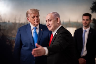 פגישת ראש הממשלה בנימין נתניהו והנשיא דונלד טראמפ בבית הלבן