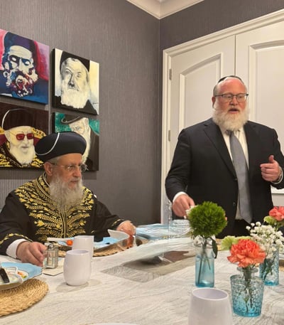 הראשל"צ הגר"ד יוסף בשבת בארה"ב 