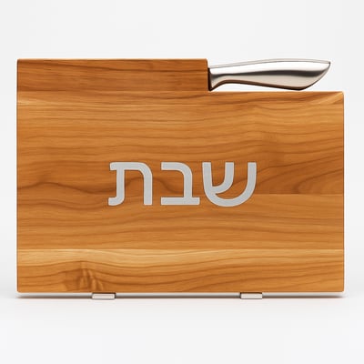 סכין נעוץ במגש החלות 