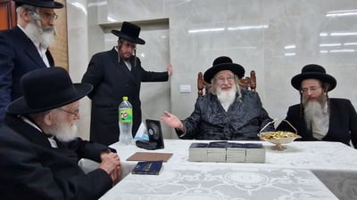מעמד לחיים אצל האדמו"ר מספינקא