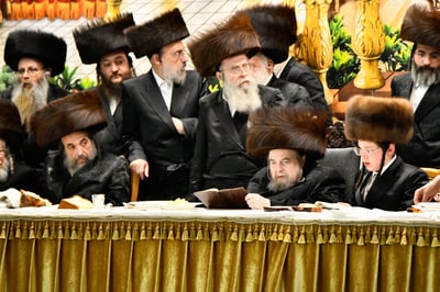 שמחת בר המצווה לנכד האדמו"ר מבעלזא