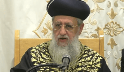 הראשון לציון על העסקה הצפויה: "להתפלל מכל הלב, זה לא פשוט"