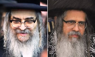 האדמו"רים מסאטמר: (צילום:ישראל כהן, מאיר אלפסי)