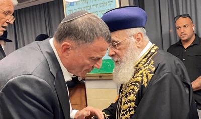 הראשון לציון וח"כ אדלשטיין, אמש