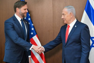 נתניהו וסגן הנשיא 