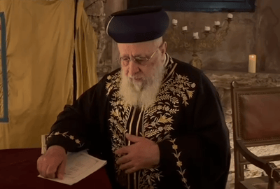 "יבטל את כל הגזרות" | הזעקה של הראש"ל בבית הכנסת של הרשב"א בברצלונה