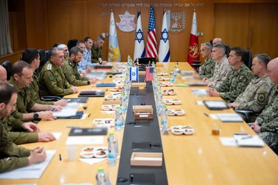 צמרת פיקוד המרכז של ארה"ב בביקור בישראל