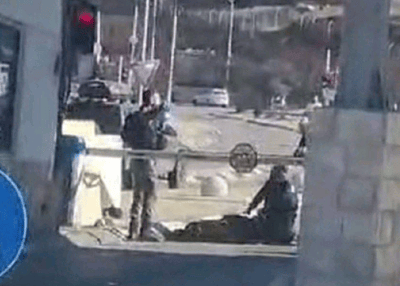 זירת פיגוע ליד מחסום המנהרות | ארכיון
