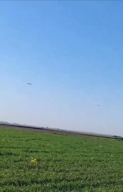 תיעודים דרמטיים: טילי הטומהוק משייטים בשמי איראן - והתקיפה על השאהד רגע לפני שיגור