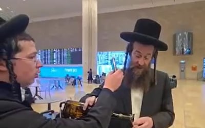 ראש ישיבת אורייתא בדרך לליז'ענסק