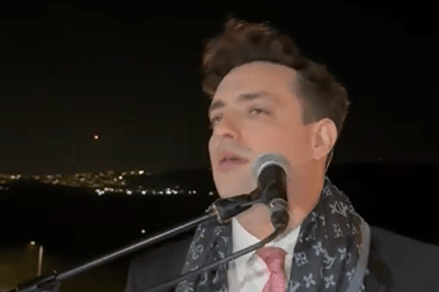 תיעוד דרמטי: יירוט טילים במהלך חופה בהשתתפות שמוליק סוכות ויואלי דיקמן