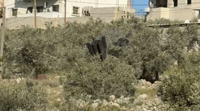חלק טיל עצום ששוגר מאיראן נפל צמוד לצומת גיתי-אבישר בשומרון | תיעוד נדיר