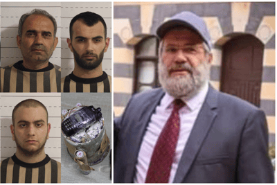הרב מיכאל ח'ורי וחלק מחברי החוליה שנתפסו