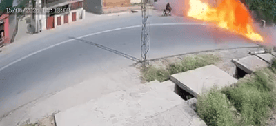 תיעוד מפחיד: מטוס קרב התרסק באמצע הרחוב - כך זה הסתיים