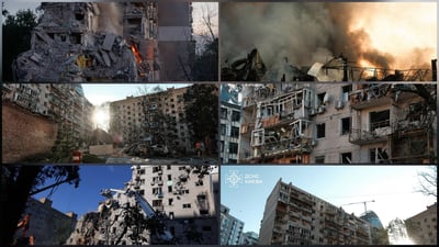 אוקראינה רעדה הלילה: מתקפה חריגה על קייב גבתה את חייהם של 18 בני אדם