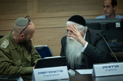 ח"כ מאיר פרוש ותא"ל שי טייב בועדת חוץ וביטחון