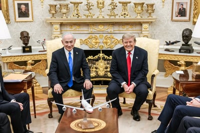 טראמפ ונתניהו בבית הלבן