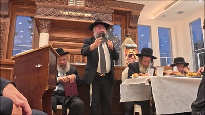 הגאון רבי בנימין חותה שליט"א בהספד: "מורשת רבי עמוס – תורה, לא מיסטיקה"