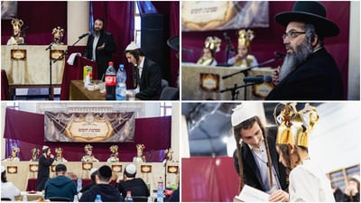 מסיבת חומש לתלמידי כיתה א' באומן: "קול התורה אינו פוסק גם בצל המלחמה"