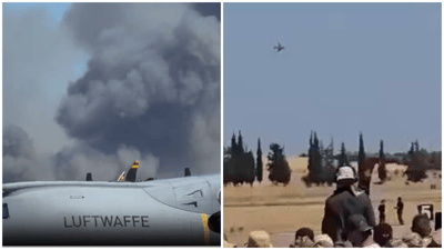 מול אלפי צופים: מטוס קרב התרסק שני טייסים נהרגו