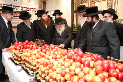 גאב"ד מאקאווא מברך את תפוחים ודבש