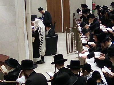 האדמו"ר מפשעווארסק שליט"א בסליחות 'זכור ברית' | צילום: באדיבות המצלם