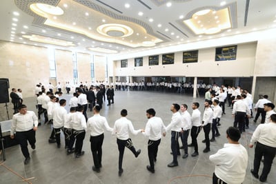 חנוכת בית המדרש בישיבת 'באר יצחק' | צילום: יעקב כהן
