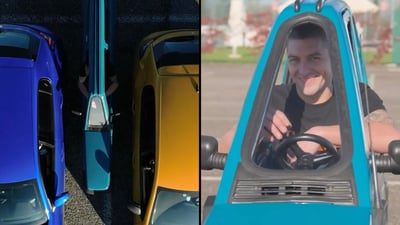 מכונית ברוחב של אופניים: השיא החדש מאיטליה
