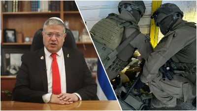 מימין: לוחמי הגדעונים, משמאל: בן גביר