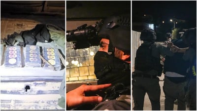 שלושה מבוקשים בפעילות טרור נעצרו בפשיטה לילית