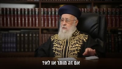 הגר"י יוסף: מותר לרכוש כרטיס טיסה ממעשר כדי להגיע ארצה ולהצביע ש"ס