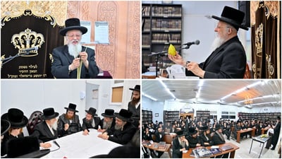 הגאון רבי יעקב מאיר שטרן שליט"א בבית המדרש ספינקא בבית שמש