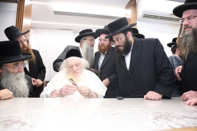 הגר"מ שטרנבוך בבדיקת סכיני השחיטה