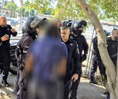 פעילות השוטרים ומעצר החשוד
