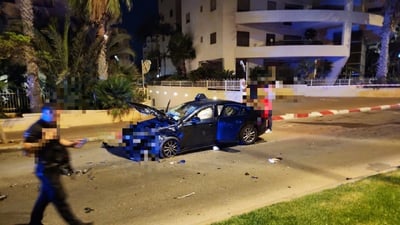 זירת האירוע בנתניה