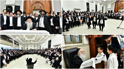 הגאון רבי צבי רוטברג שליט"א בשמחת בית השואבה | צילום: שוקי לרר