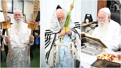 ימי קודש בצל הגאון רבי יצחק דוד גרוסמן: תיעוד מלא מחג הסוכות