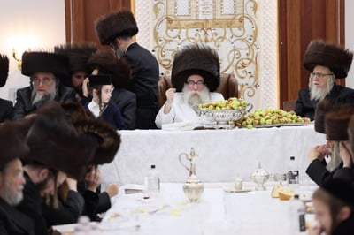 חג הסוכות בחצר תולדות צבי דספינקא | צילום: שלמה ב.